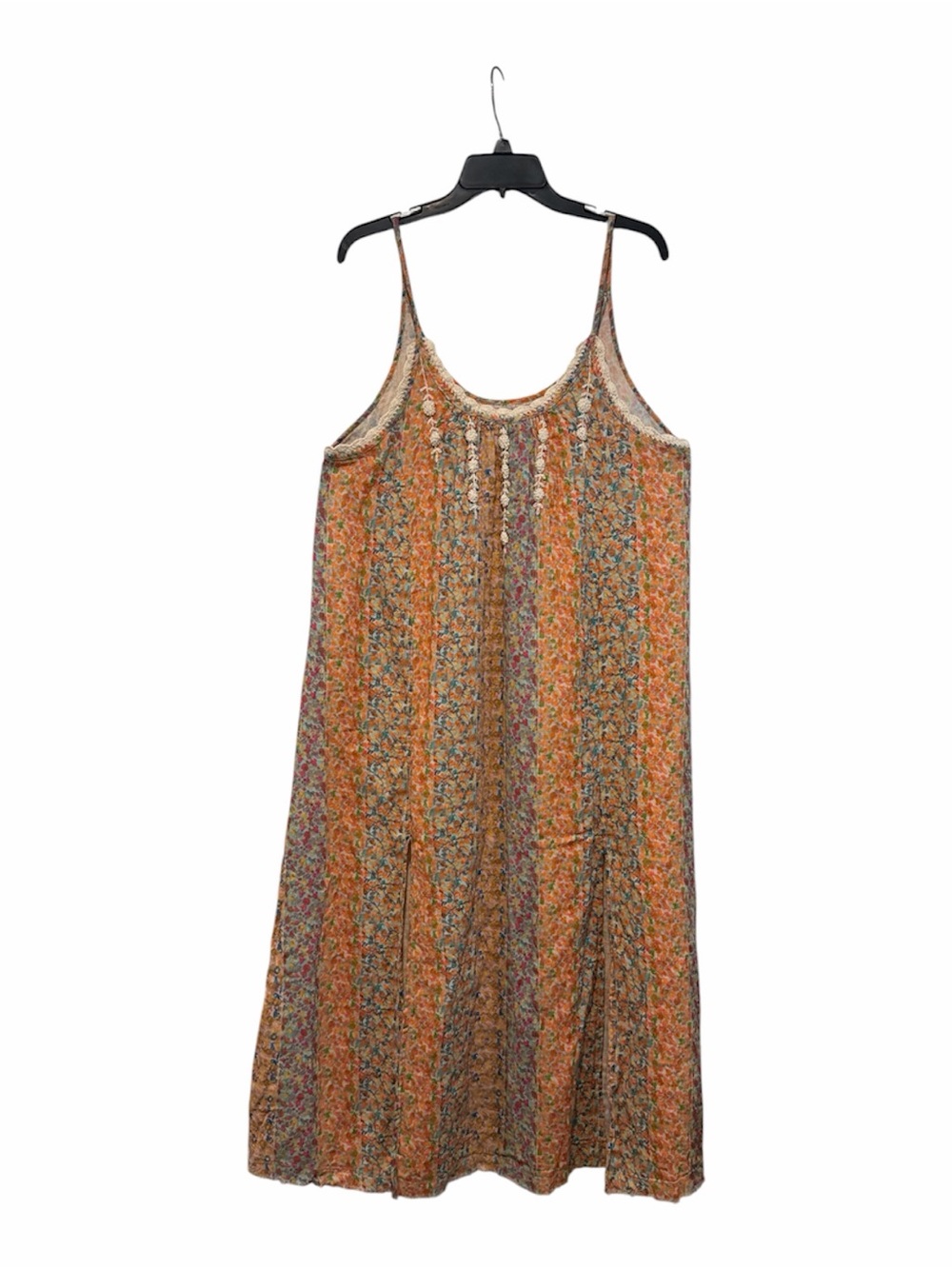 Natural Life cosette floral embroidered cotton maxi dress size L/XL - Picture 2 of 9